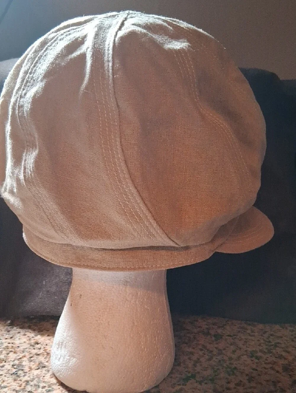 Women’s Tan Knot-Detail Casual Cap